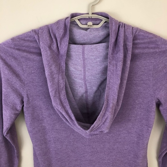Lucy Sweatshirt Womens L Hoodie Pullover Lavender Long Sleeve Athletic P… - Picture 4 of 11